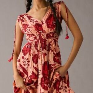 Omika Rosalita V-Neck Tiered Dress